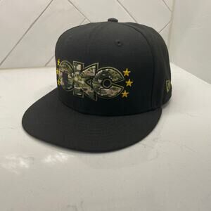 New Era 59FIFTY OKC Hat 7 Black Camo Stars Fitted Cap NBA On Court